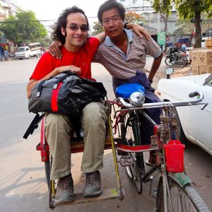 With The Cycle Rickshaw Driver