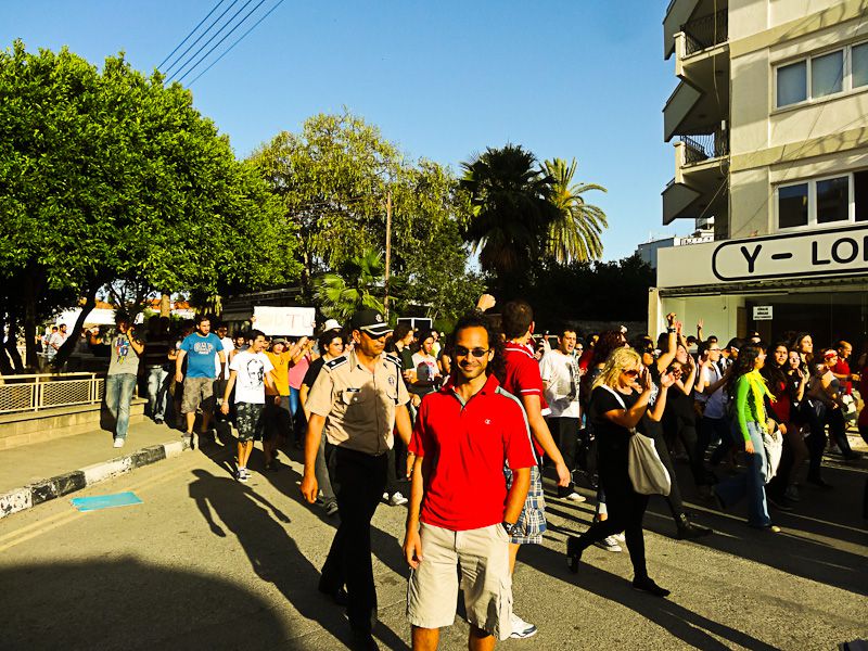 At The Protest