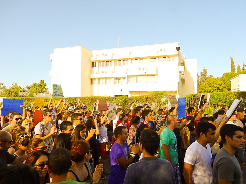 Protestors In Front Of The Turkish Embassy