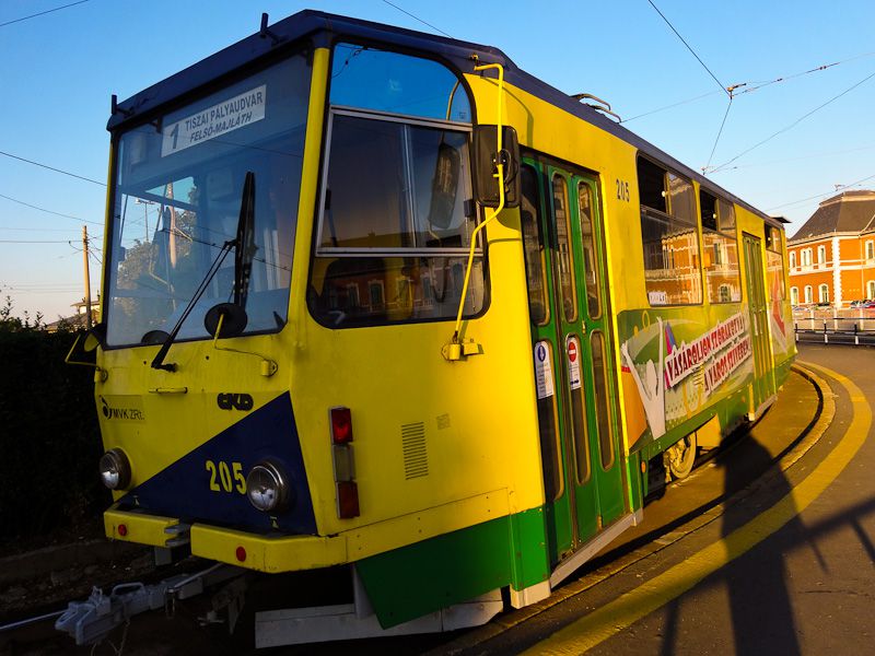 Tram At Sunset