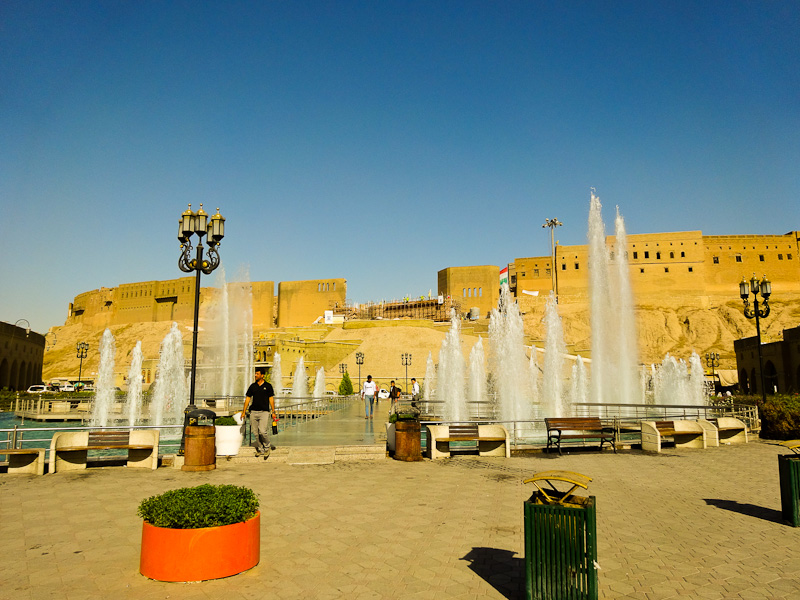 Erbil Citadel And Fountain