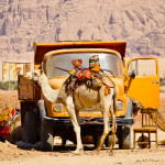 Desert Parking Lot - Taken 8-Nov-2013 - Wadi Rum, Jordan