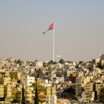 The Jordanian Flag With Amman