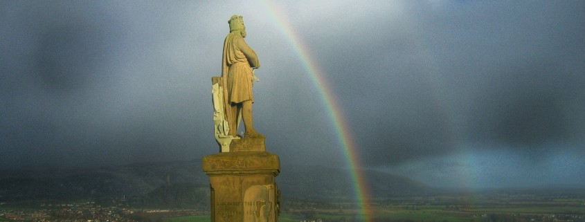 Rainbow Over King Robert The Bruce - Taken 4-Jan-2005 - Stirling, Scotland