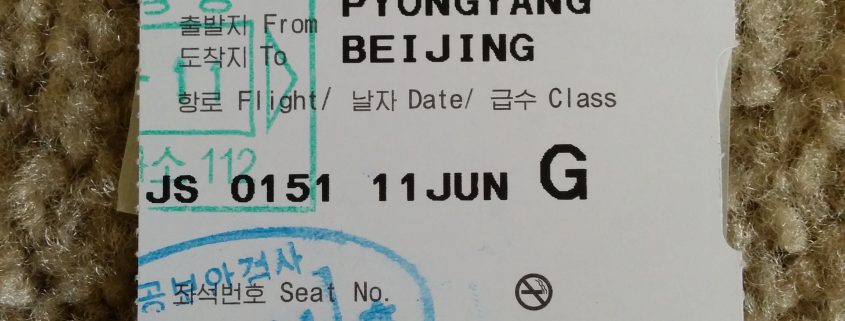 Boarding Pass To Leave North Korea