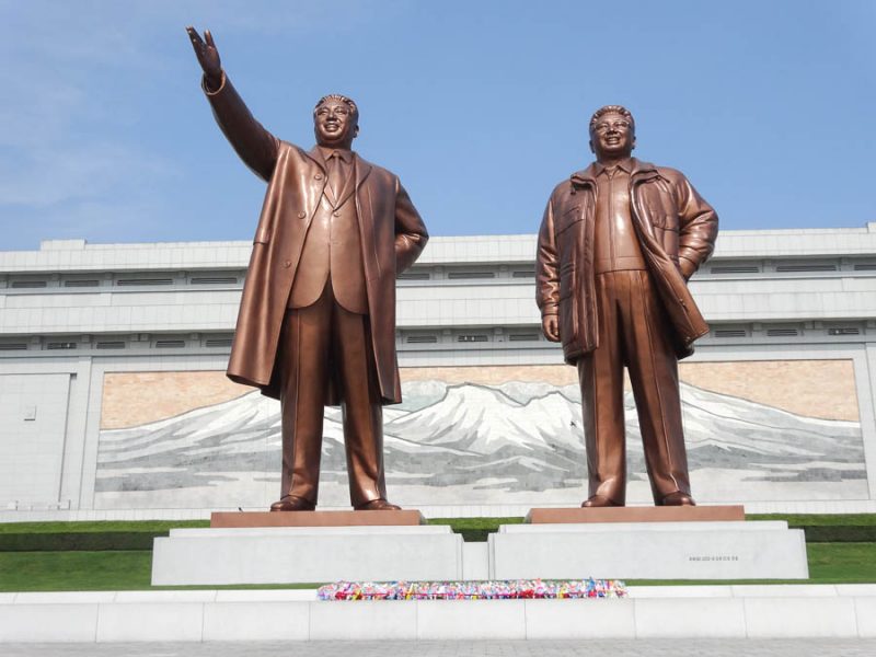 Kim Il Sung And Kim Jong Il Statues