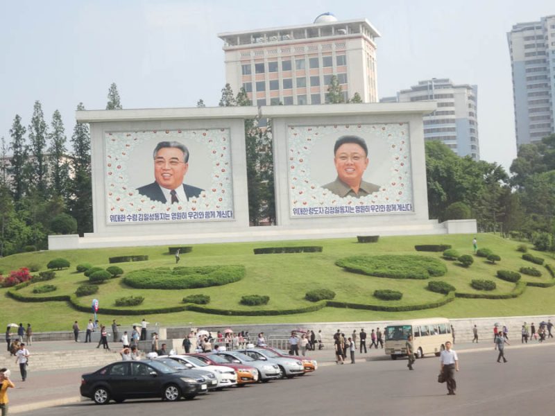Leaders' Faces Everywhere