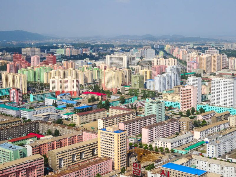 Pyongyang From The Top Of Juche Tower 