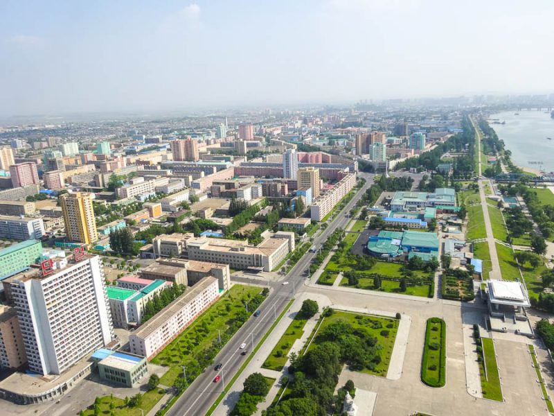 Pyongyang From The Top Of Juche Tower 