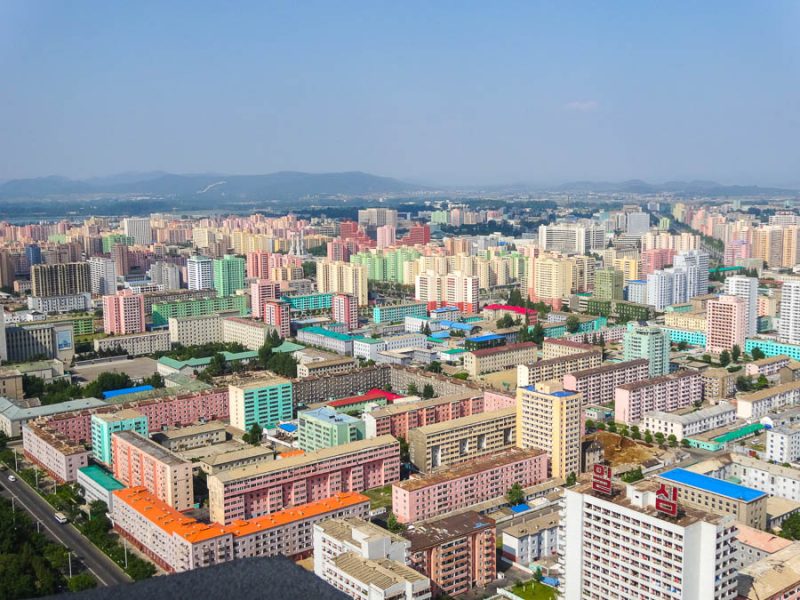 Pyongyang From The Top Of Juche Tower 