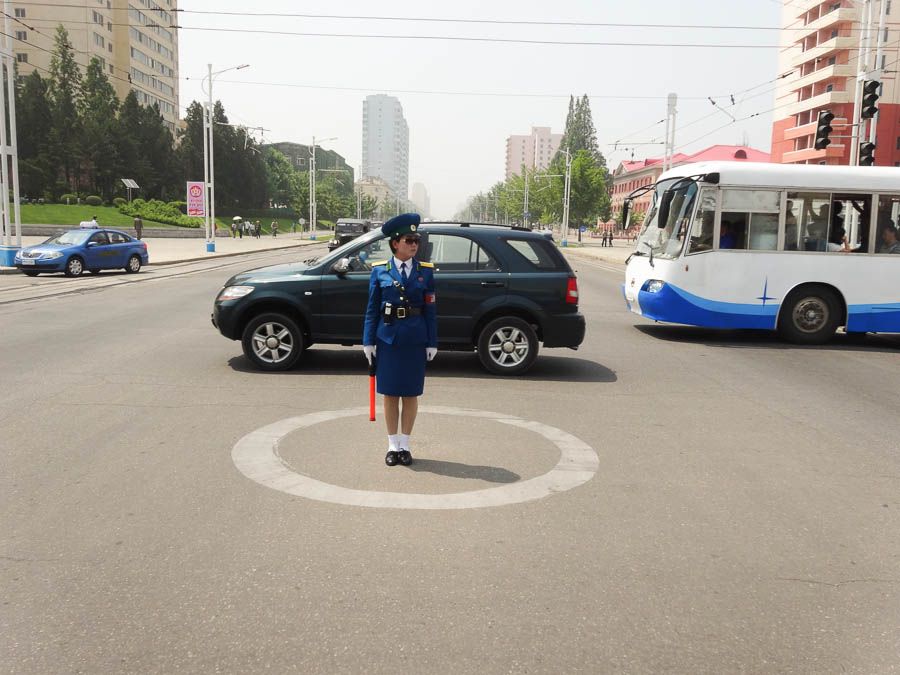 Pyongyang Traffic Lady