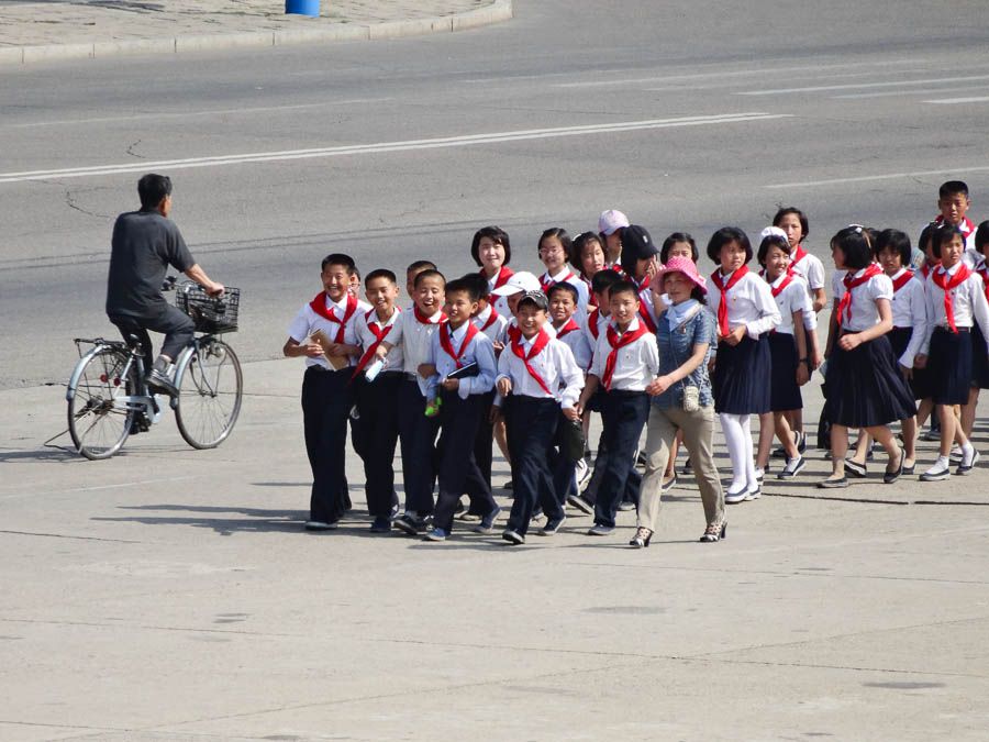 A Group Of Children In Their School Uniform
